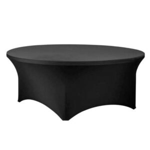 Black-round-table-cover